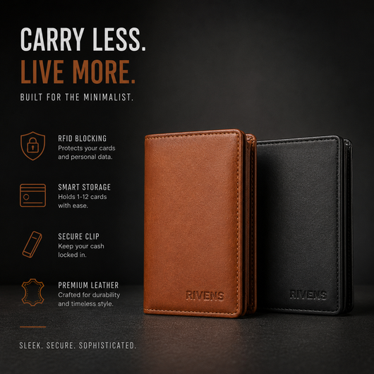 RIVENS Slim-Folding Aluminum Wallet