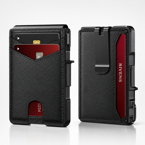 RIVENS Slim-Folding Aluminum Wallet
